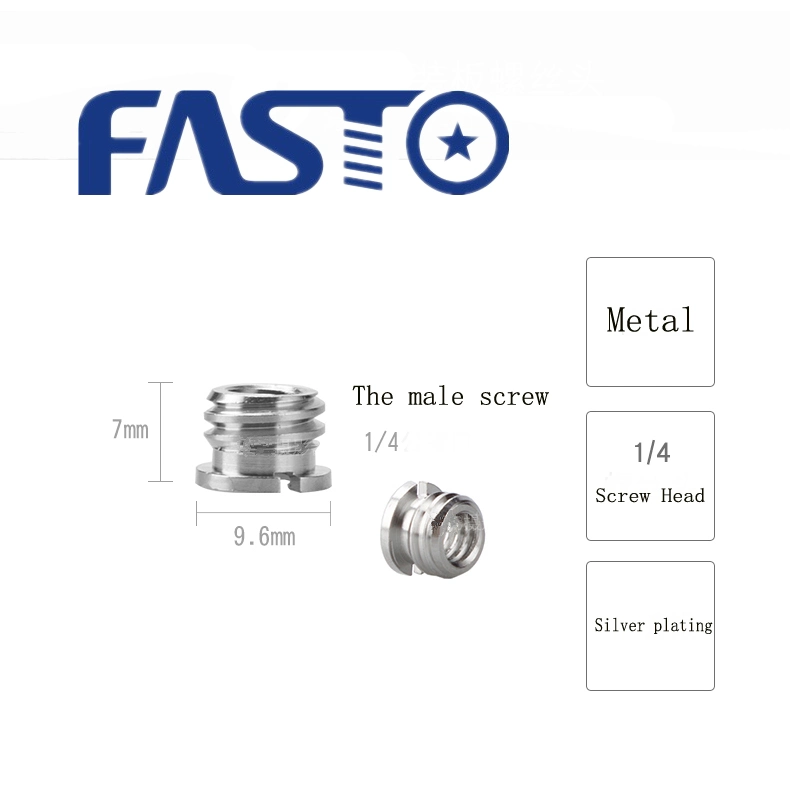El tornillo de cámara aplicables para trípode Selfie Stick monopie y cámara DSLR