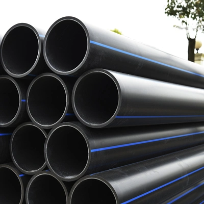 Pure PE Material HDPE Pipe for Water Supply and Drains