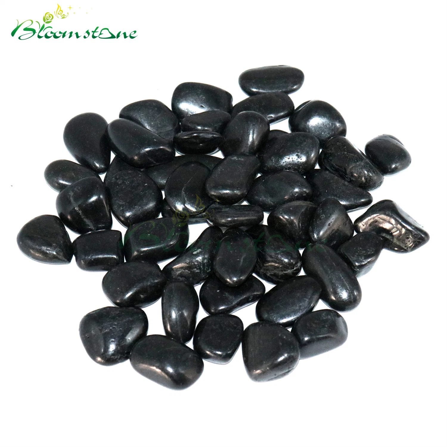 Black High Polished Pebble Stone for Garden Decoration/Black Landscape Pebble