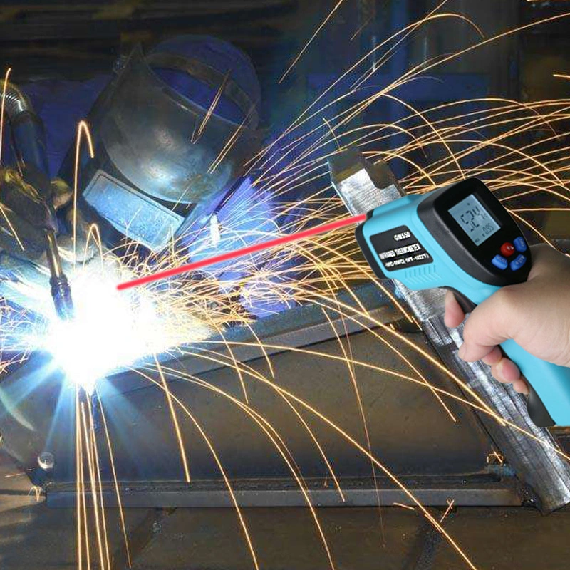 Infrared Laser Thermometer with Backlight Display for Industrial Use GM550