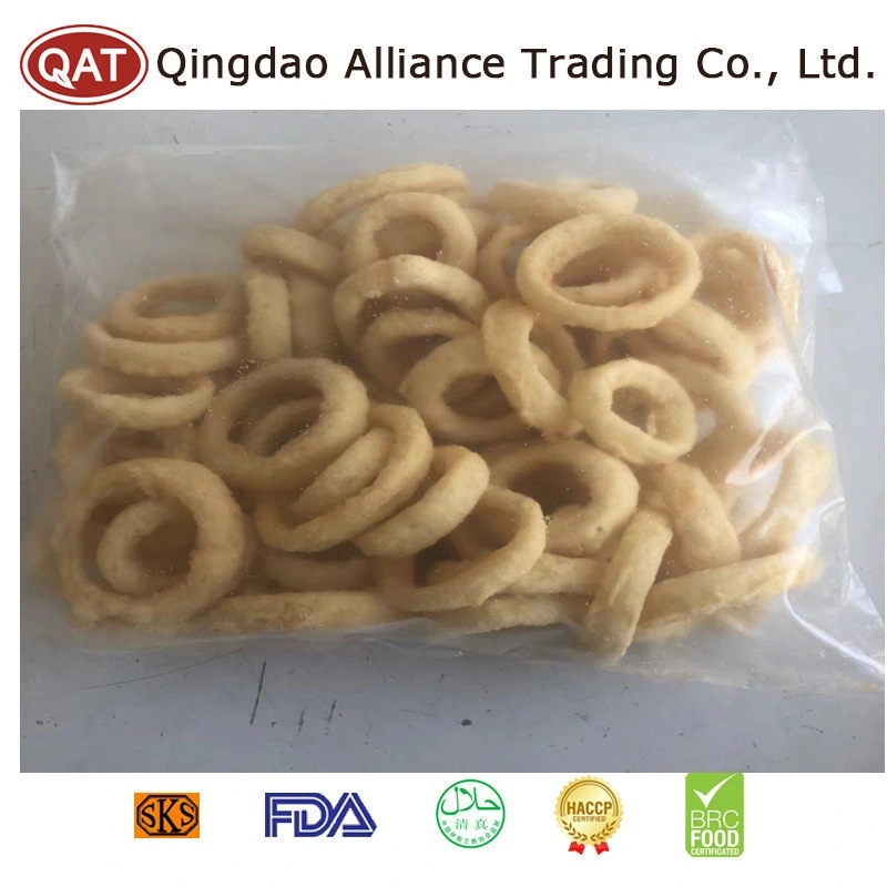 China Fried Coated Natural Cut Onion Rings with Premium Taste