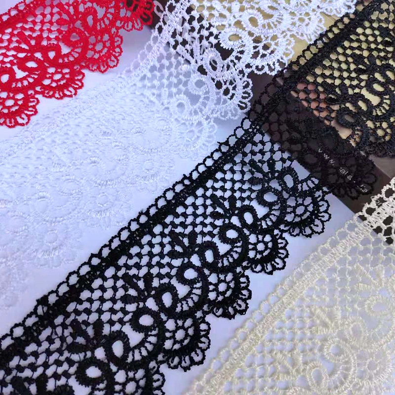 Polyester Lace Available Stock Lace Factory Garment Accessories