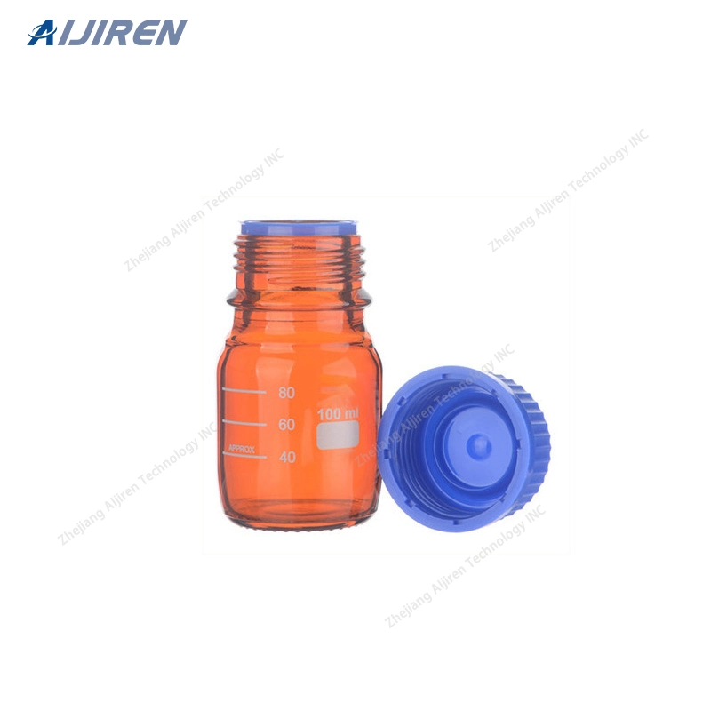 Graduated 100ml Media Storage Reagent Glass Bottle Gl45 Blue Screw Cap Manufacture