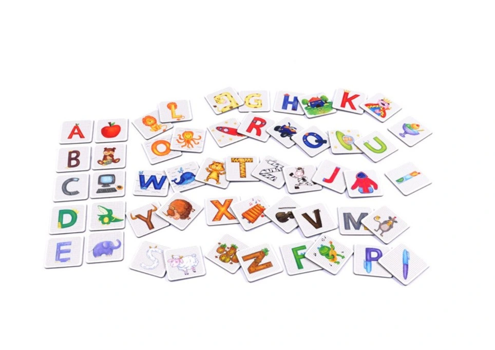 Custom Flashcard multiplicación vocabulario tarjetas de memoria Flash para niños