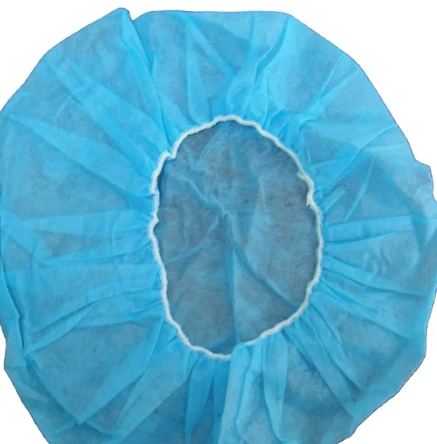 OEM CE Factory Non Woven Strip Bouffant Round Disposable Mob Cap