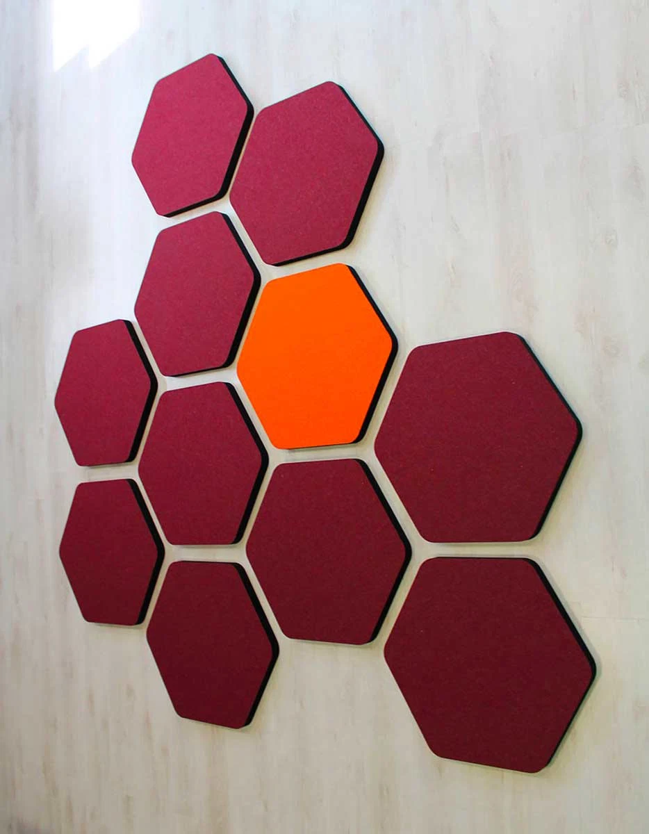 Hexagon Acoustic Cheap Price Good Quality Hex Acoustic Panel Decoration for Karaoke Room/Cinema Decor