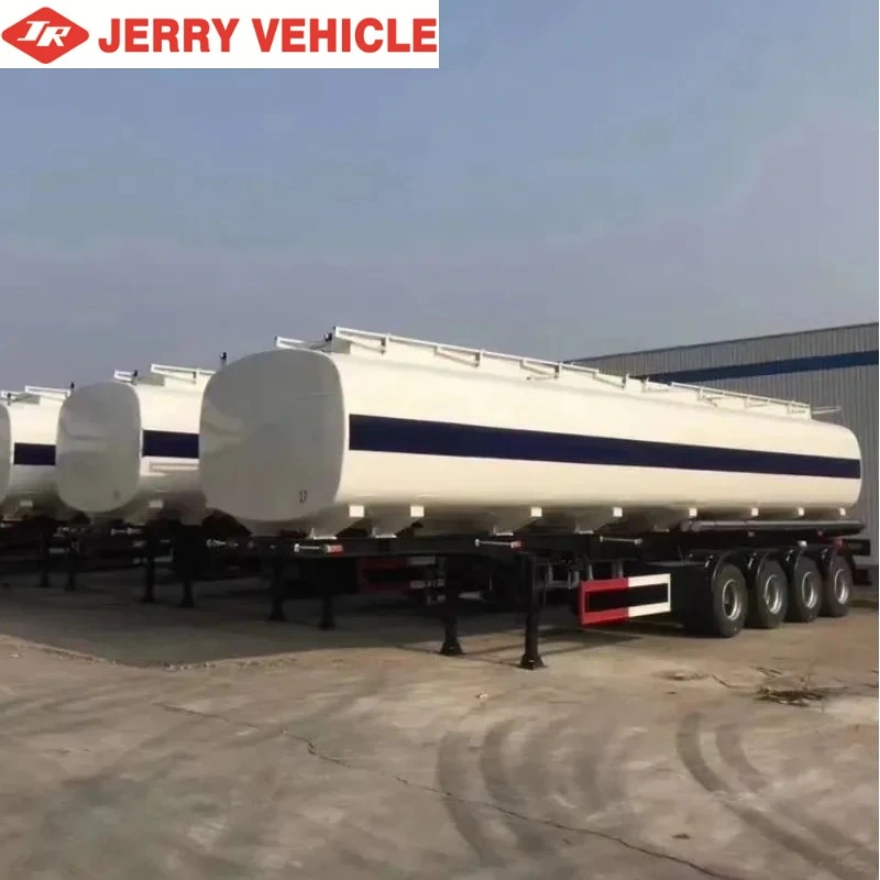 3/4 Axles Carbon Steel/Stainless Steel/Aluminum Alloy Tank/Tanker Trailer for Fuel Oil