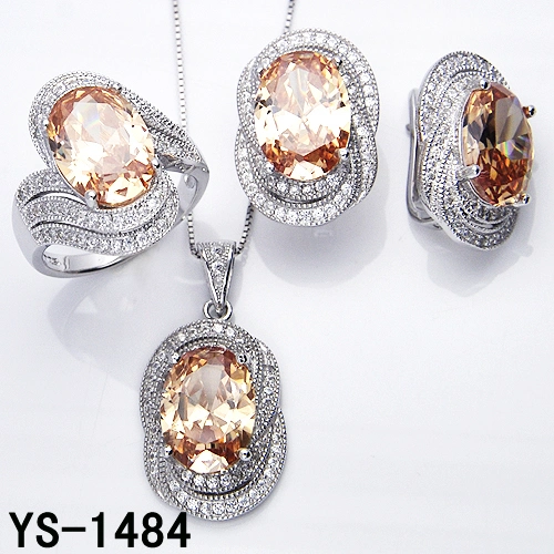 925 Sterling Silver or Brass Cubic Zirconia Fashion Jewelry Sets for Women