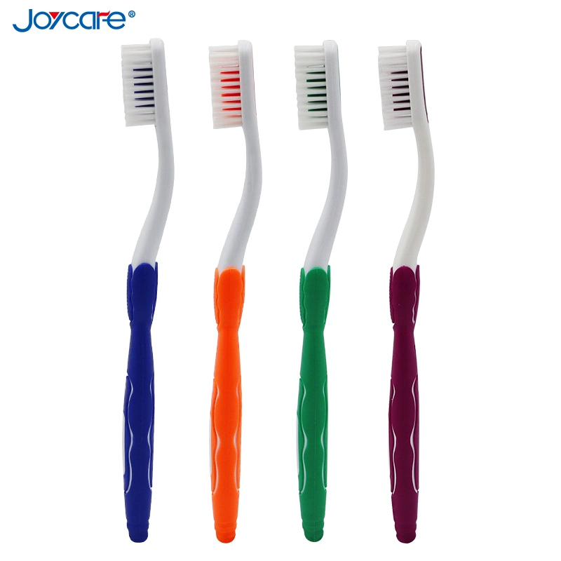 New Design Transparent PS Handle Nylon Polished Bristles/Custom Logo Household Adult Toothbrush