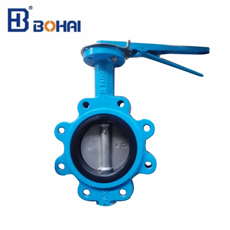 Wafer Type Lugged Ductile Iron/Wcb/Stainless Steel Solenoid Pneumatic Actuator EPDM Lined Industrial Control Butterfly Water Valve