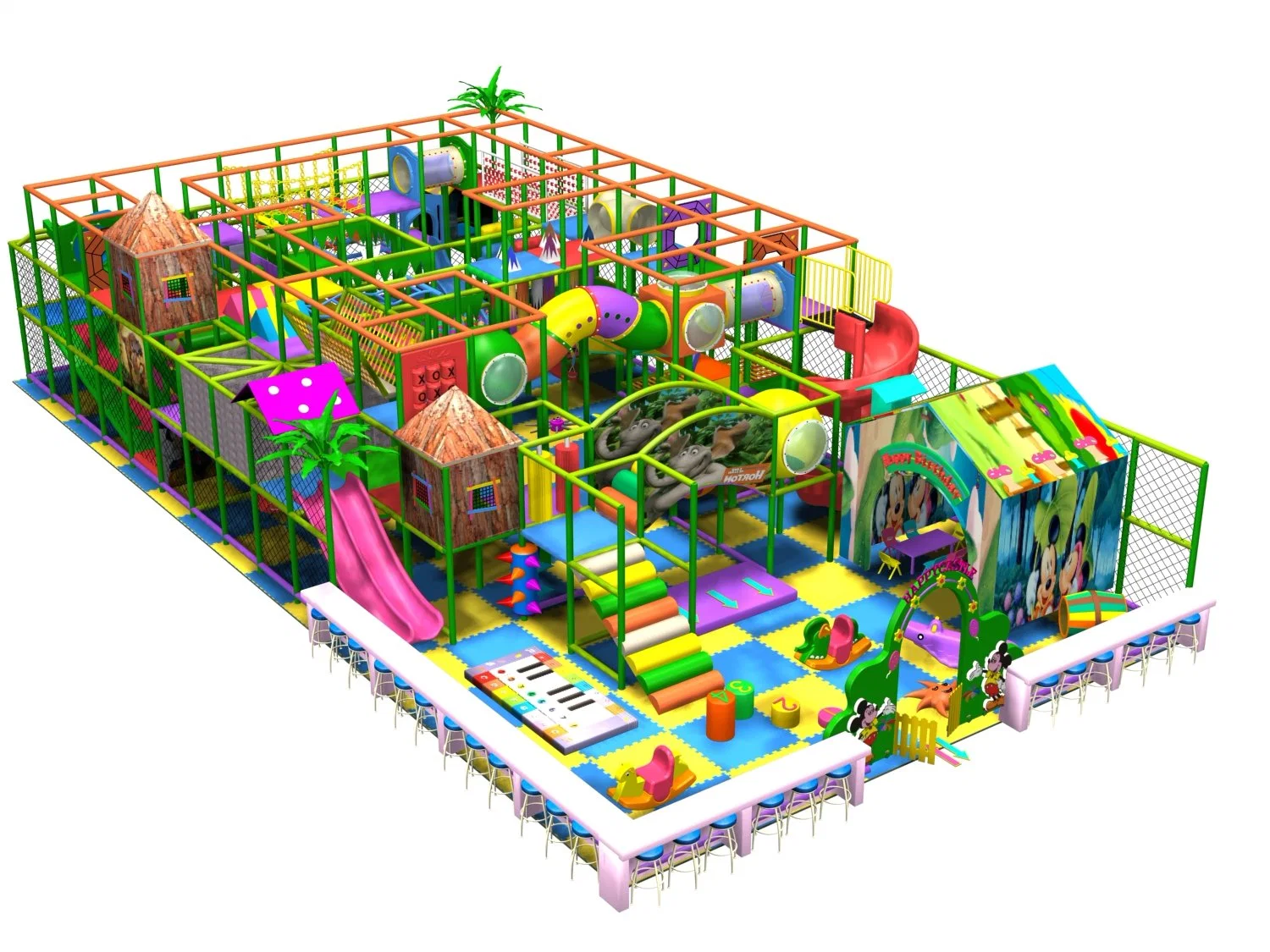 Equipamento para o parque infantil Custom Indoor Play Structure (TY-0614D) de novo estilo