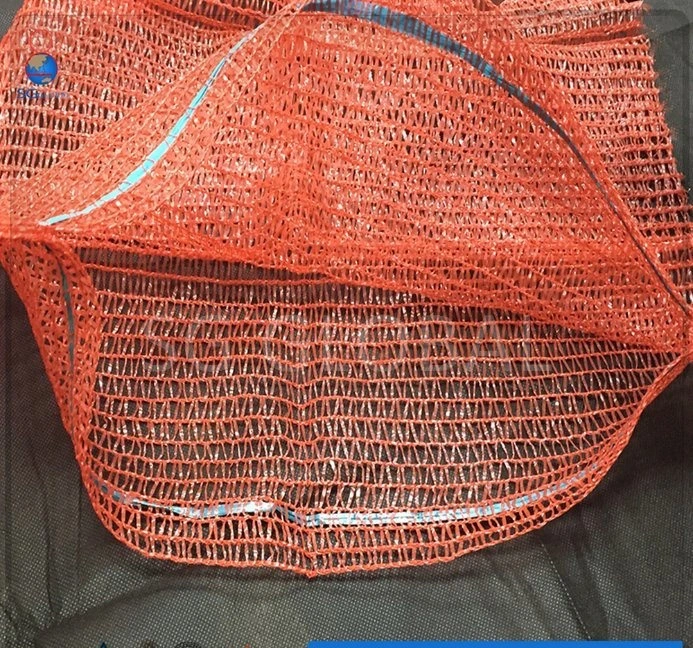 Grs SGS CE Approved Factory Wholesale/Supplier Price Onion Potato Garlic Vegetable Orange Lemon Fruit Packaging Mesh Net Sack HDPE Red Raschel Bag with Drawstring