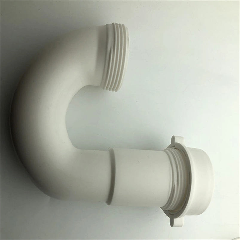 Contemporary Waste Pipe Cess-Pipe for Basin Bathroom: Flexible Plastic ABS P-Trap, PVC Strainer - Anti-Odor, Family Bathroom Solution with Customized Designs