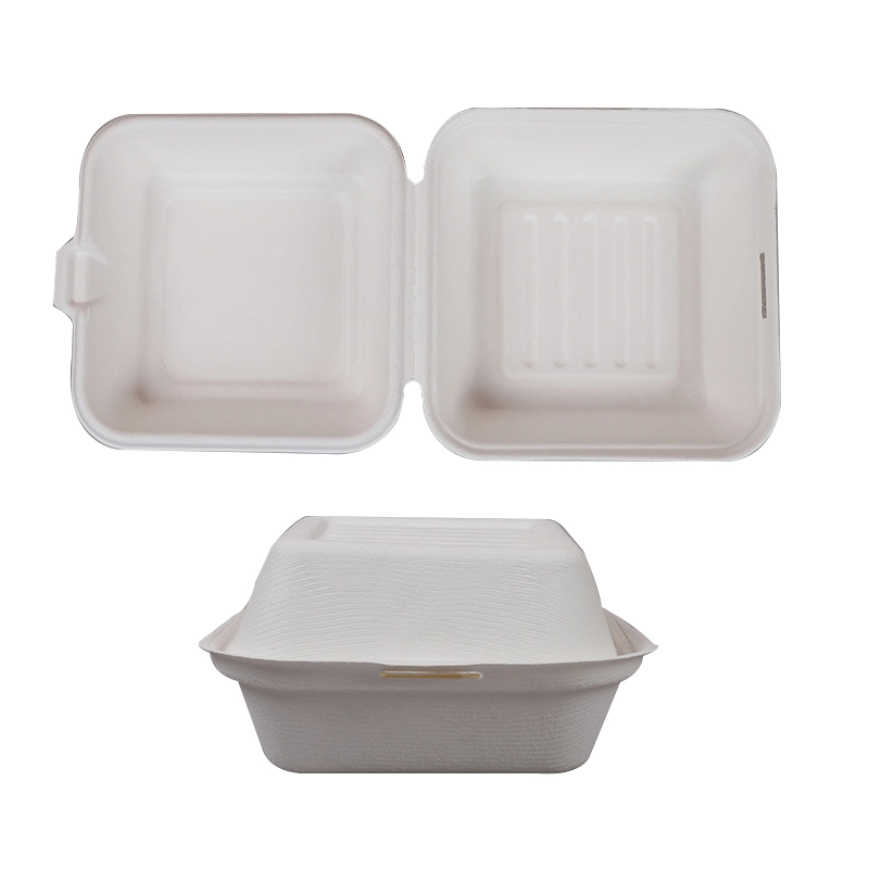 100% canne à sucre Bagasse vaisselle de table biodégradable jetable boîte à nourriture bol de service Assiette à soupe