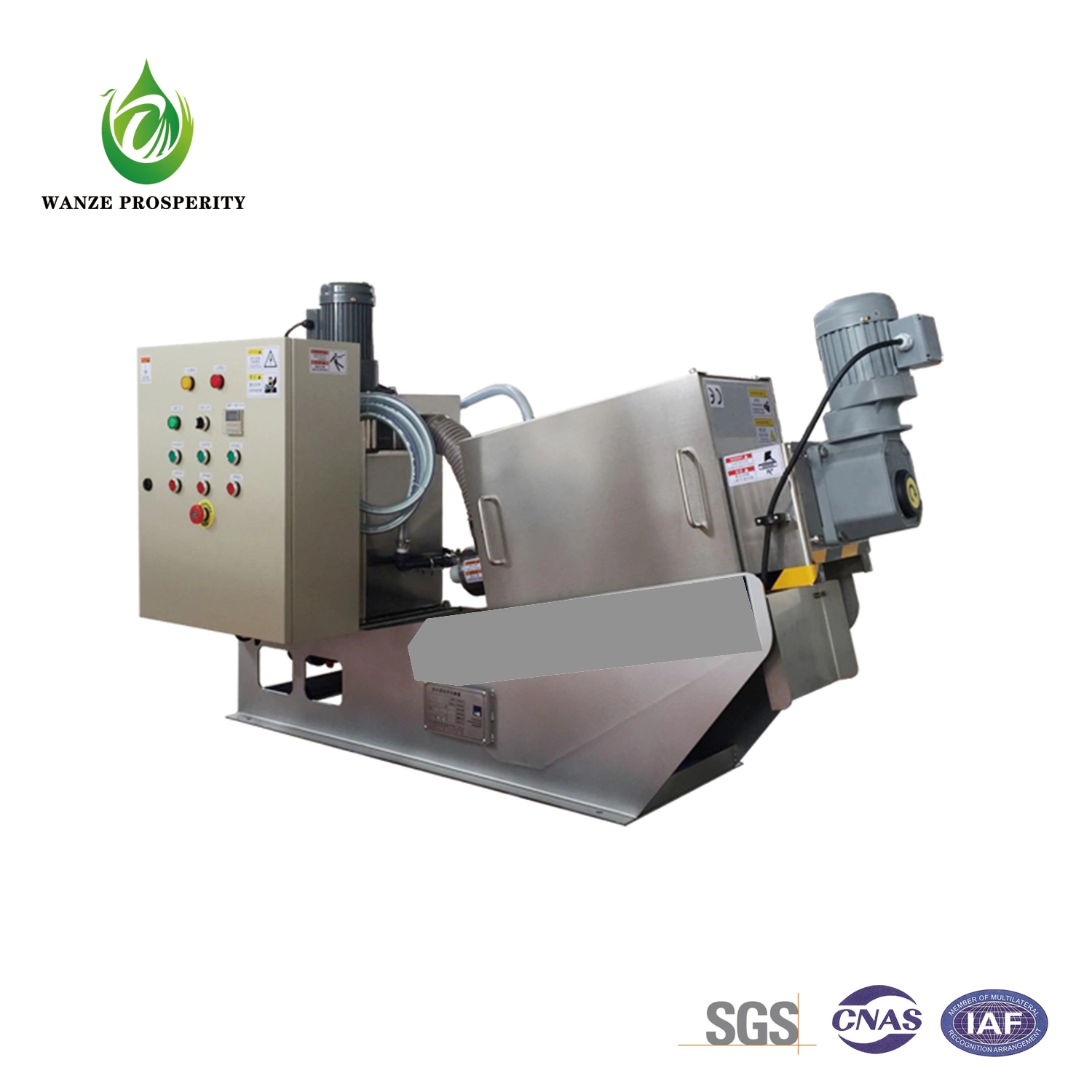 Stacked Screw Pressure Filtration Sludge Dewatering Machine for Municipal Engineering