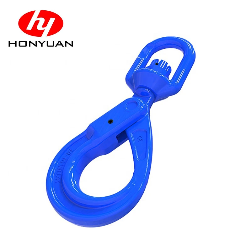 G100 Rigging Lifting Safety Chain Swivel Self Locking Hook Swivel Self Locking Safety Hook G100