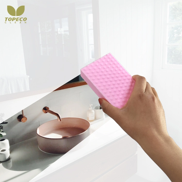 Topeco Kitchen Cleaning Pink Melamine Sponge Nano Magic Eraser Free Sample
