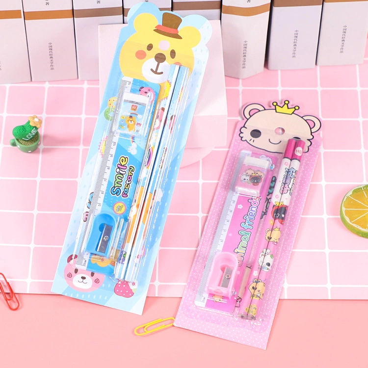 OEM Promotion Hb Pencil and Eraser School Stationery Set