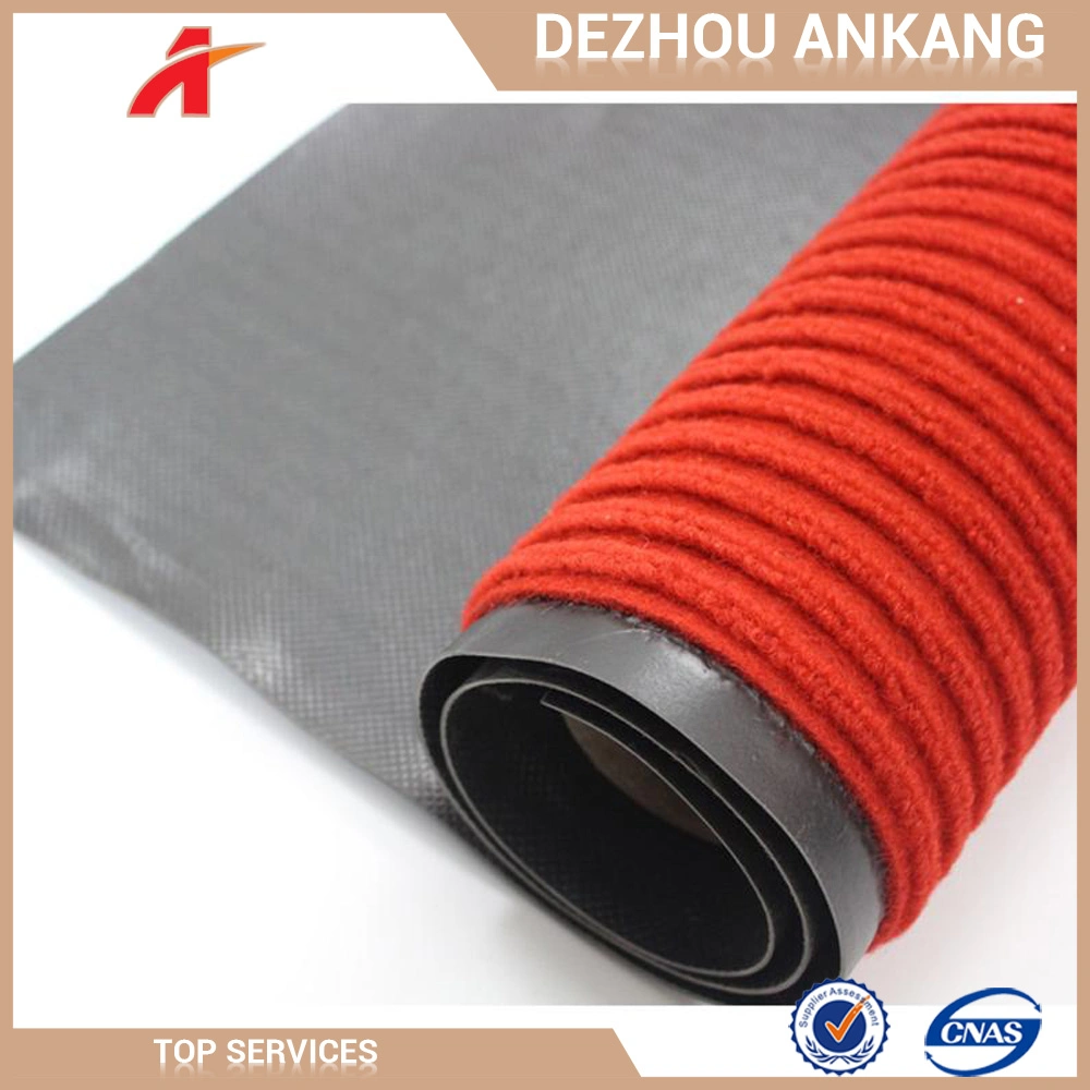 1.3mm PVC Backing Anti-Slip Double Stripe Carpet for Corridor