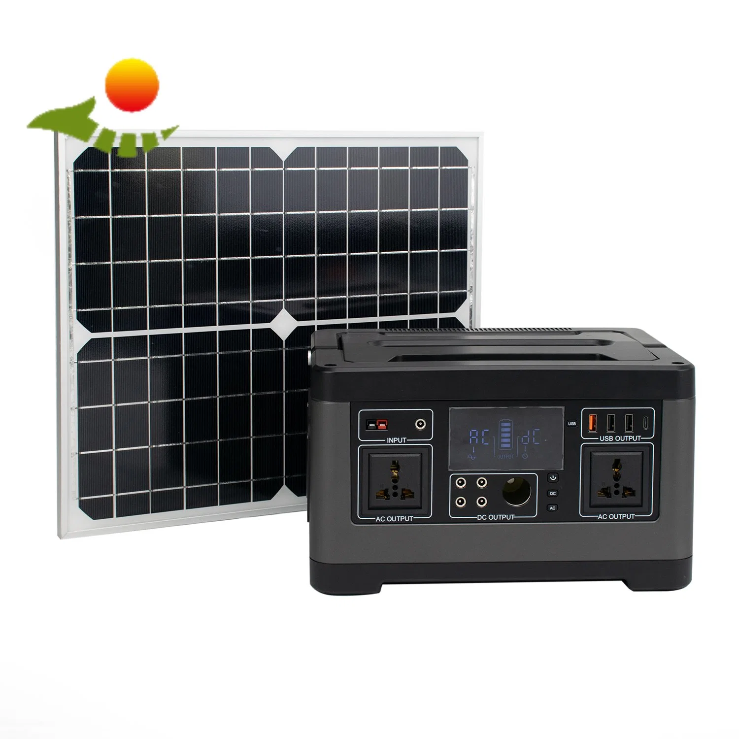 Portable Emergency Charging Station Inverter DC 12V Output 140400mAh Lithium Battery The Solar and Electronic Car Input The Power