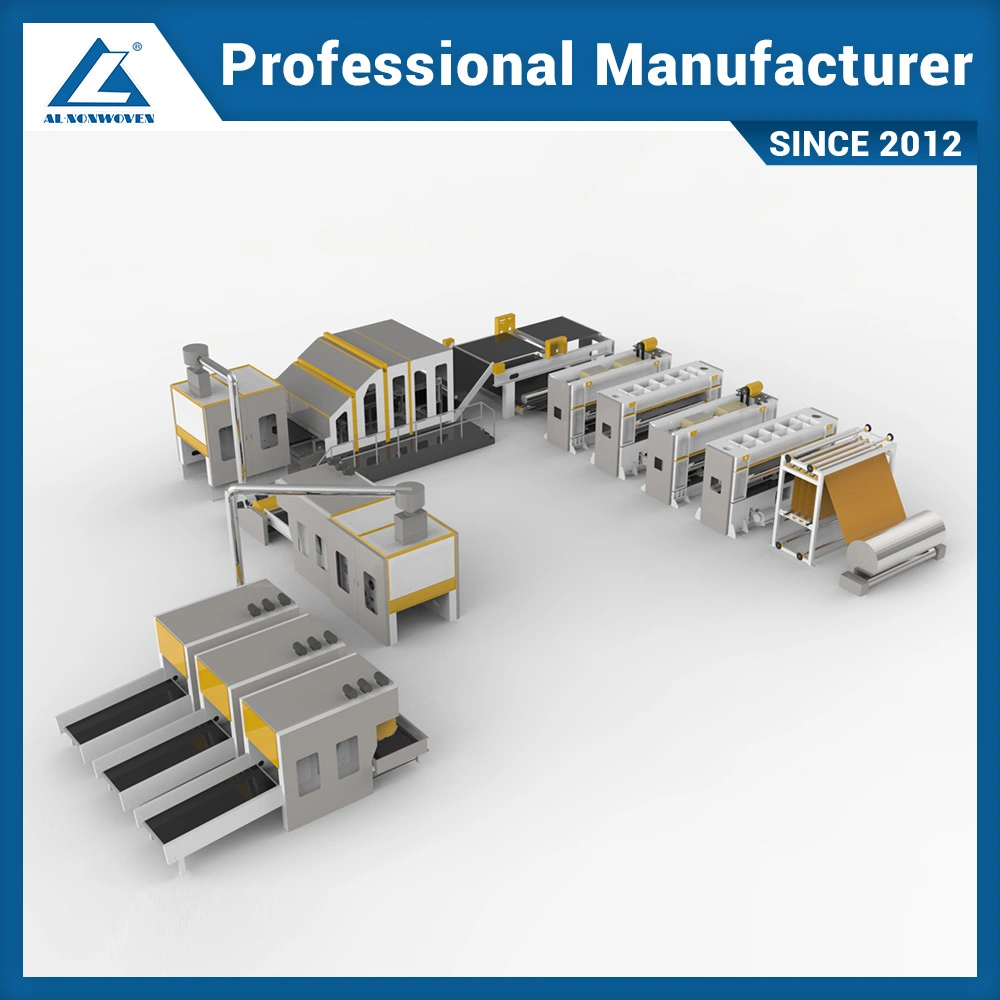 a. L Nonwoven Automatic Geotextile Runway Cross Lapper Pet Needle Punching Machine