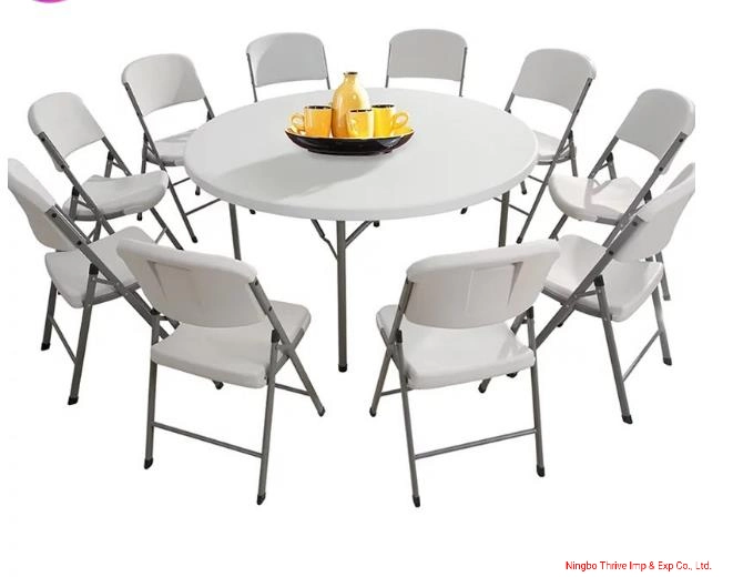 Folding Table and Chair Plastic Round Table