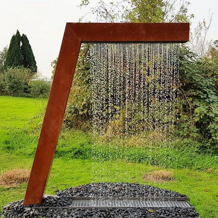 Garden Decor Corten Steel Water Feature