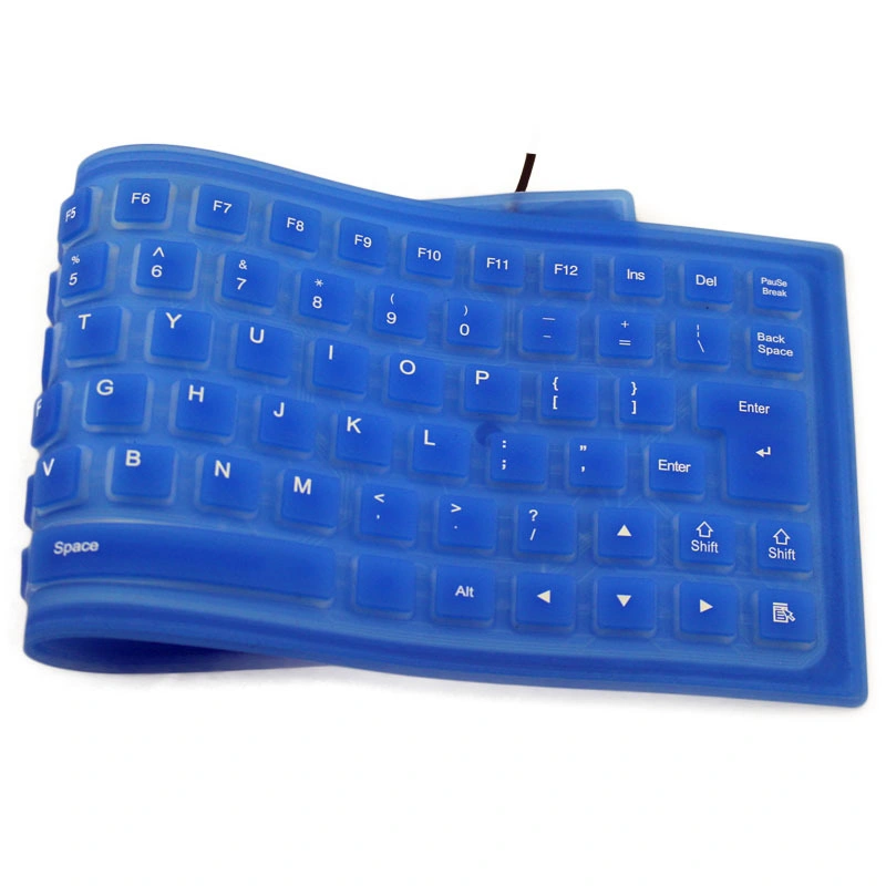 Amazon Wasserdichte Soft Silikon Gummi USB verkabelte faltbare Tastatur