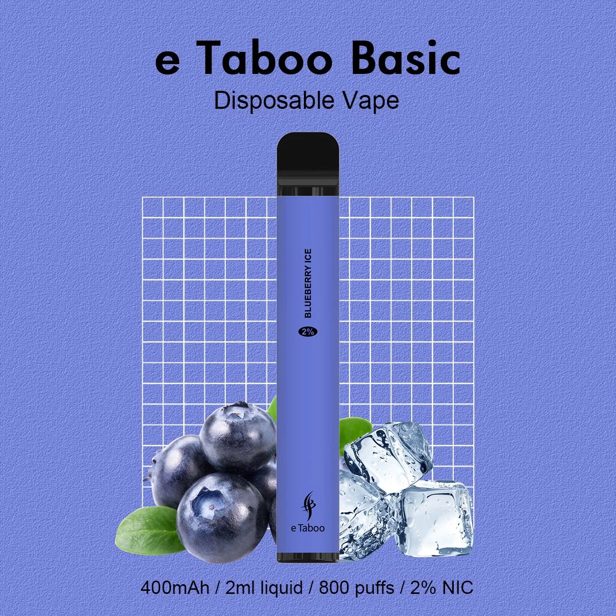 Etabou Basic 1000 Puff 0% 2% 5% Wape Pod jetable Hot Peak E cigarette Elfa Pen Hookah Amazon Vape Bar Boîtier