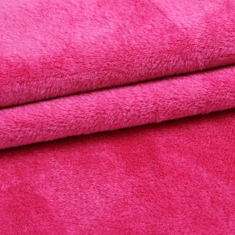 Hot One Side Fleece Fabric Micro Velvet Fabric Stretch Cotton Polyester Spandex Fabric