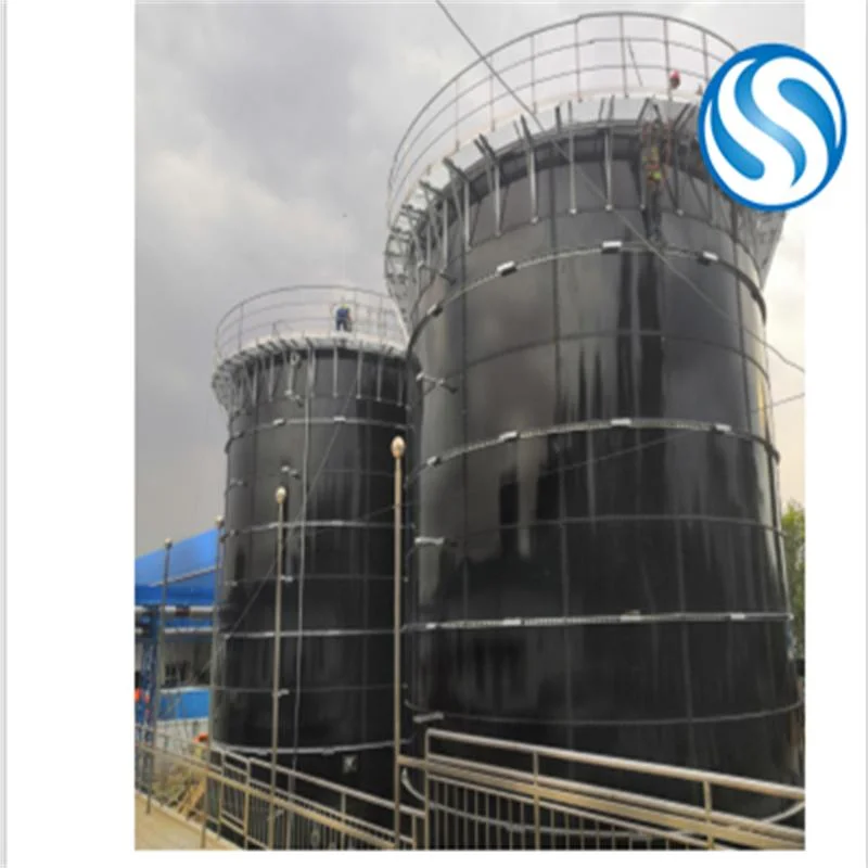 Glass-Fused-to-Steel Bolted Fire Water Tank with Aluminum Alloy Trough Deck Roof