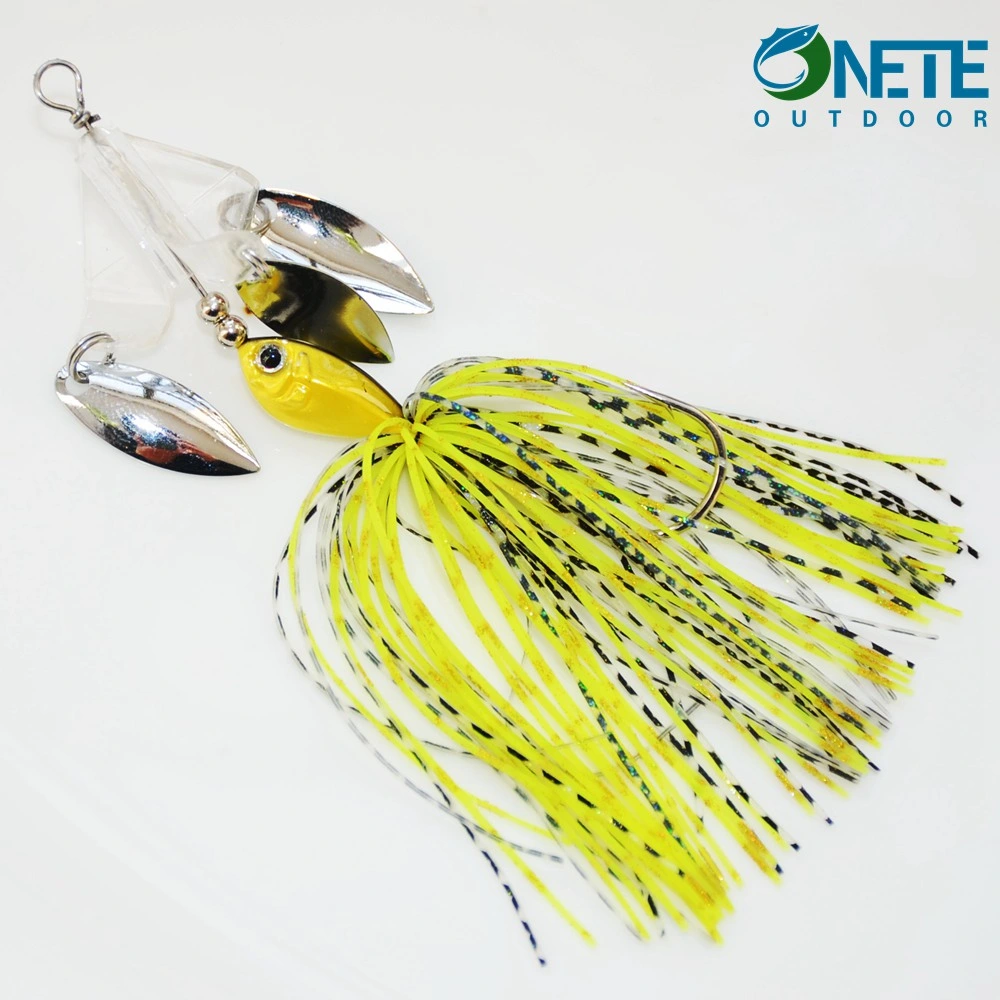 Spinnerbait Lhsb04 9cm-13G Sauce Wirebait falda de la hélice de silicona señuelos