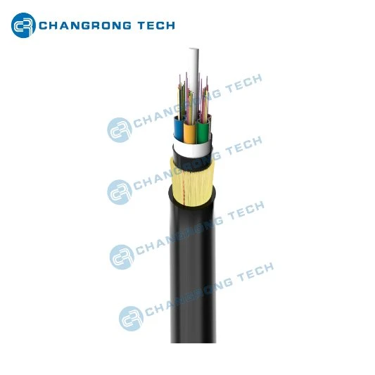 La fibra monomodo Changrong personalizada Tech China submarino de fibra óptica de ADSS Cable con ISO9001