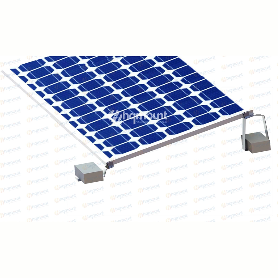 Zinc Aluminum Magnesium Ballast Solar Mounting System for Flat Roof
