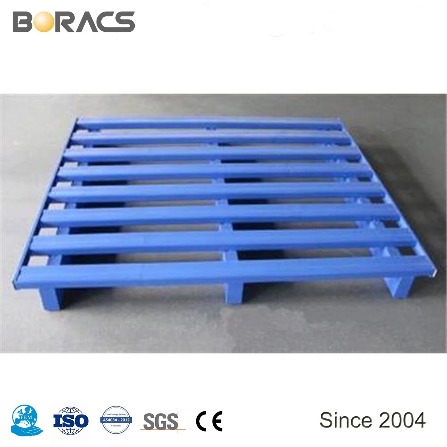 Heavy Duty Custom Wholesale/Supplier 4 Way Heavy Duty Iron Steel Metal Pallet for Warehouse Storage