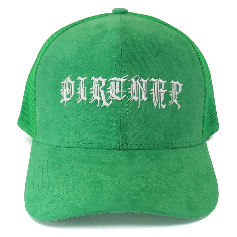 Custom Suede and Mesh Fabric 3D Logo Trucker Mesh Cap