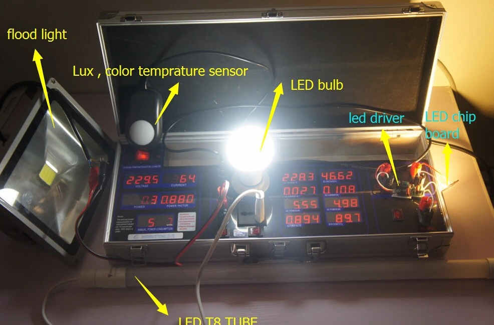 LED Lights PF Power LED Driver Testing Instrument