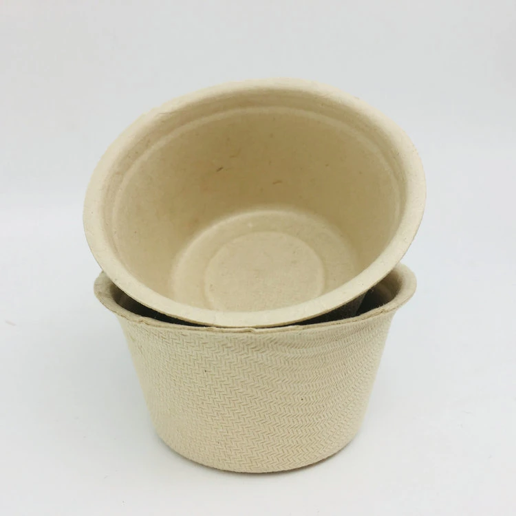 100% Biodegradable Recyclable Eco-Friendly Bagasse Sugarcane Paper Pulp Cups