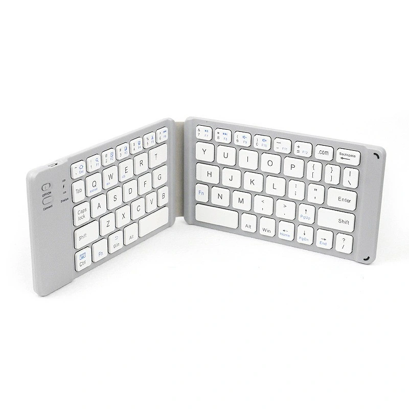 Suitable for Apple Android Microsoft Phablet Computer Wireless Keyboard Triple Fold iPad Keyboard Round Key