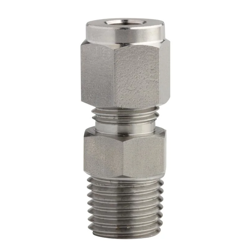 Stainless Steel Compression 1/4'' Tube Fittings with Double Ferrule