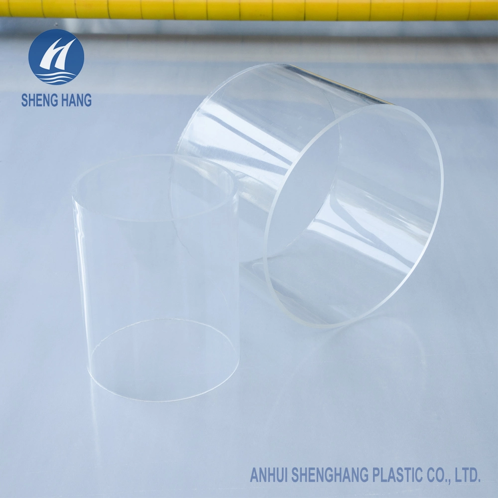 Clear Hard Plexiglass Tube Customized Size Extruded Plastic Transparent Acrylic Pipe