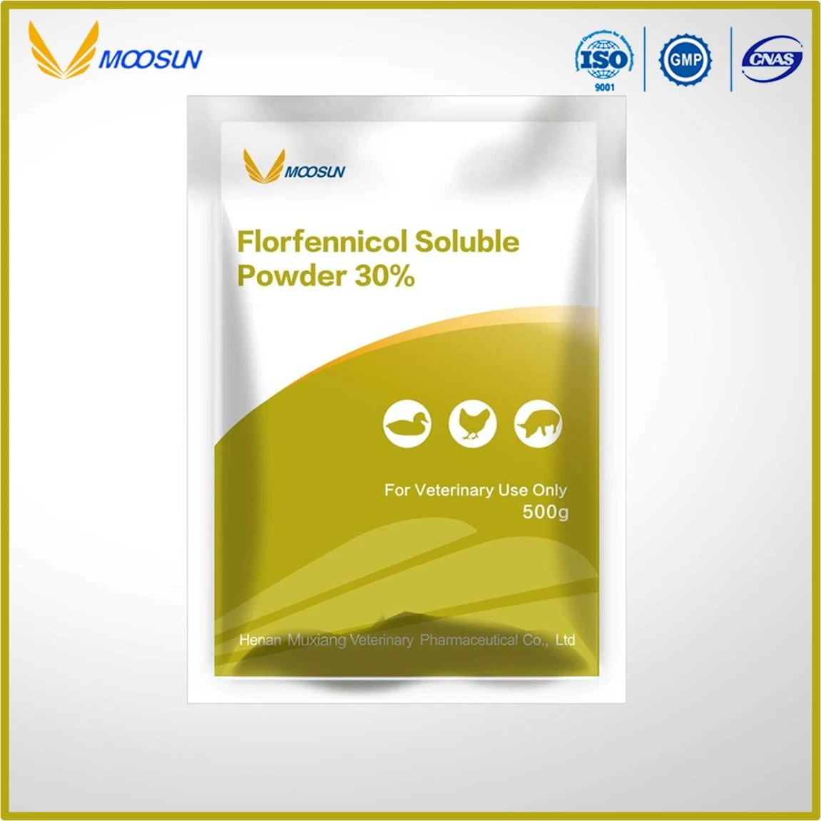 Pharmaceutical Grade Raw Metarial Economical, Convenient Florfenicol Soluble White Powder with High Dissolution Rate