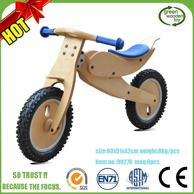 Popular Wooden Motor Kids Bike, Hot Sale Scooter of Children Wooden Outdoor Toys