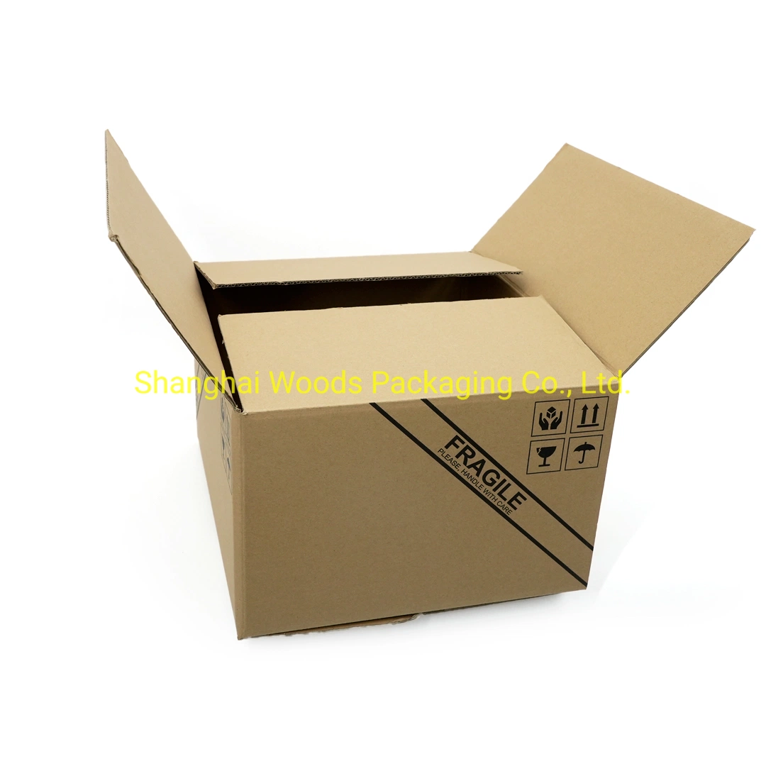 Movimento de papelão ondulado caixas roupeiro grande e pequena armazenagem Caixa de Papelão