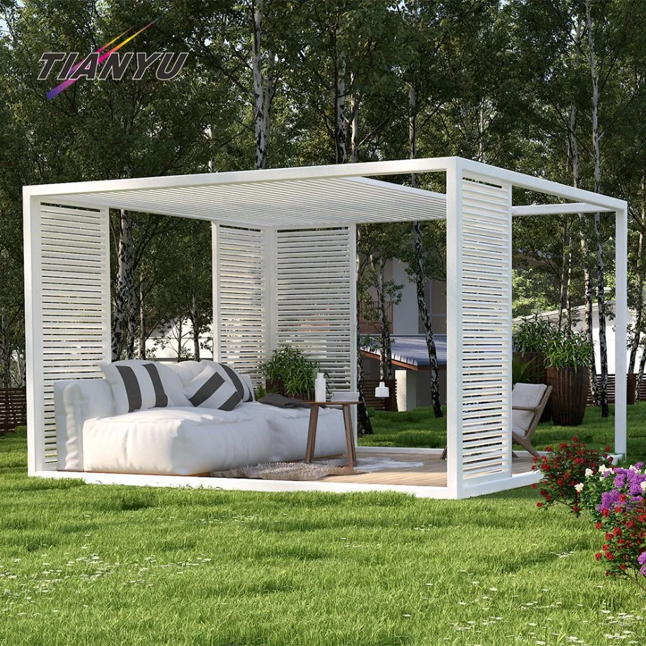 Mirador Solarium Patio trasero de la barra de aluminio de alta calidad apantallado de aluminio además porche exterior Sunrooms columpio con pérgola