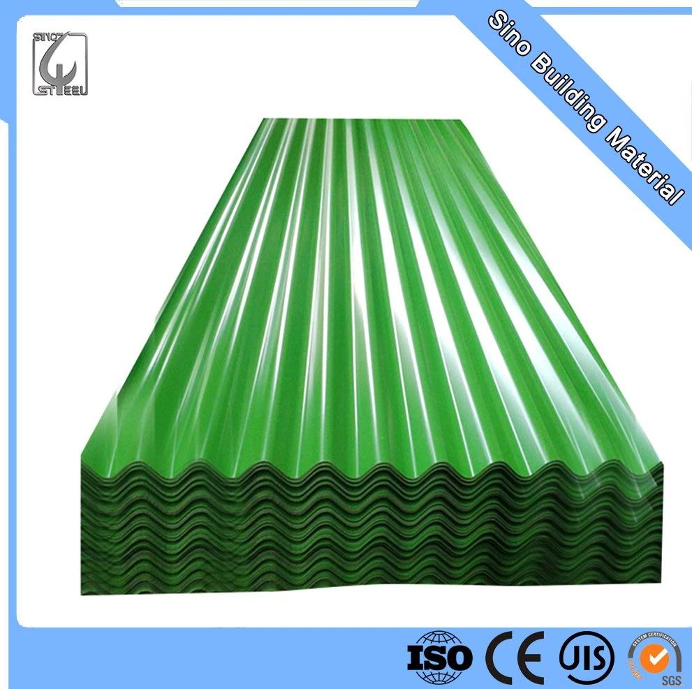 SGCC Building Material Galvanized with Plastic Film PPGI Corrugated Steel Roofing Sheet