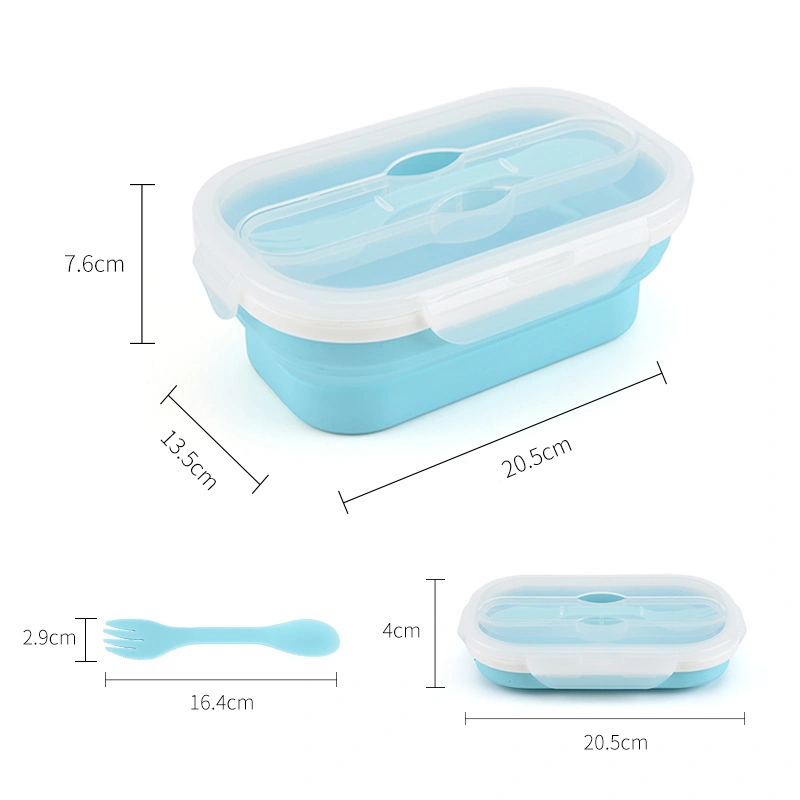 Food Grade Foldable Silicone Food Container Storage Box Set