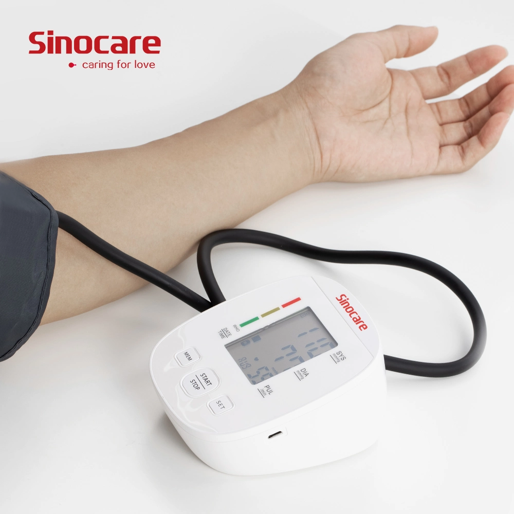 Sinocare Medical Supplies Tensiometros Digital Blood Pressure Monitor Price Sphygmomanometers Upper Arm Tensiometro