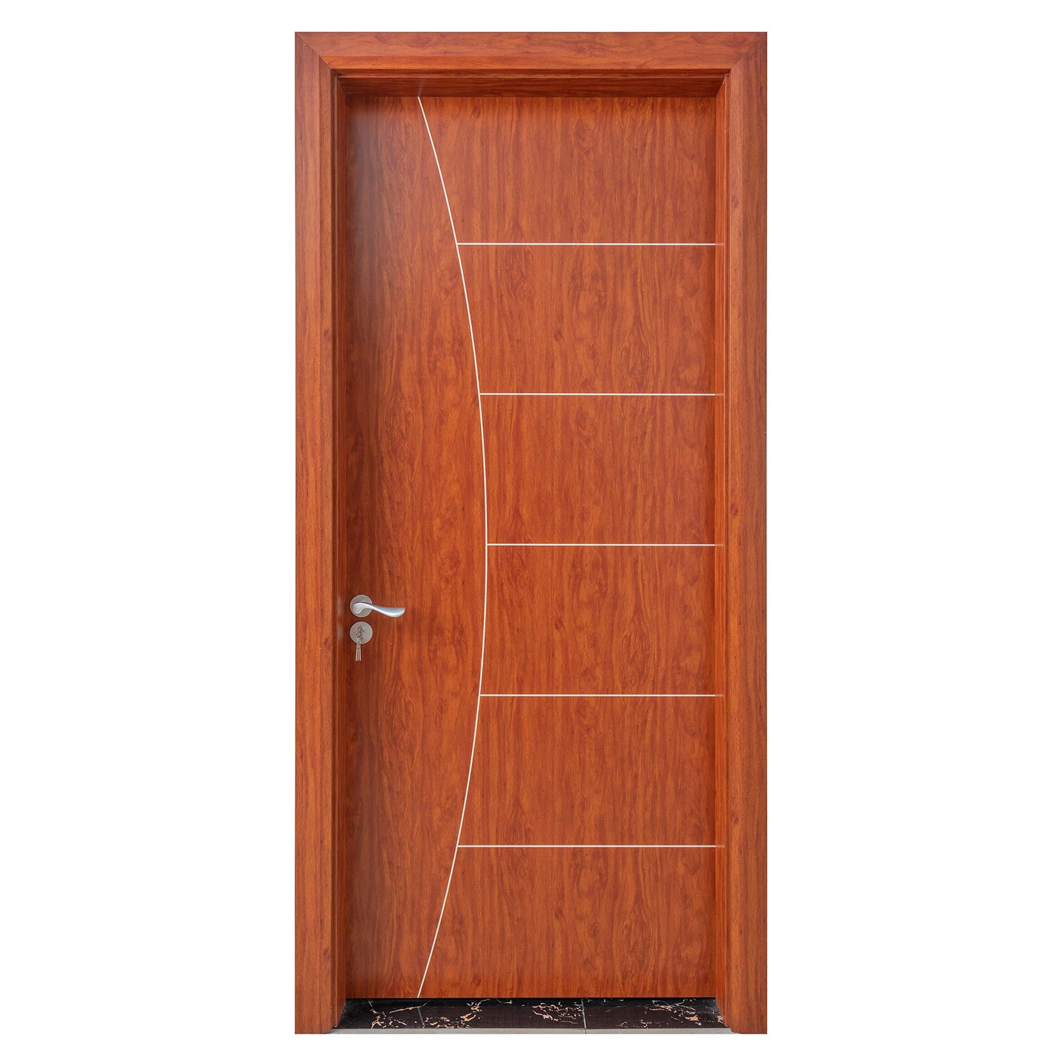 Waterproof Wood Plastic Composite WPC Interior Door for Shower Room