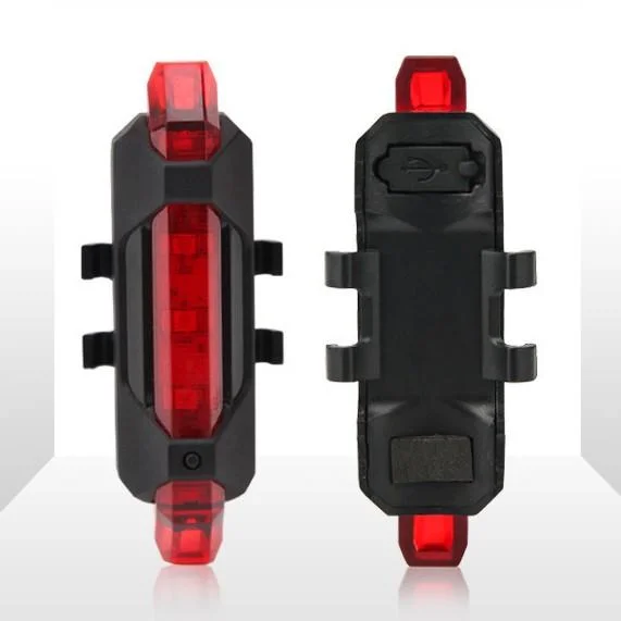 Powerful USB Rechargeable LED Rear Bicycle Light Ipx4 Waterproof Safety Flash Light